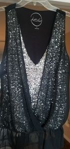 Dressy sequined blouse